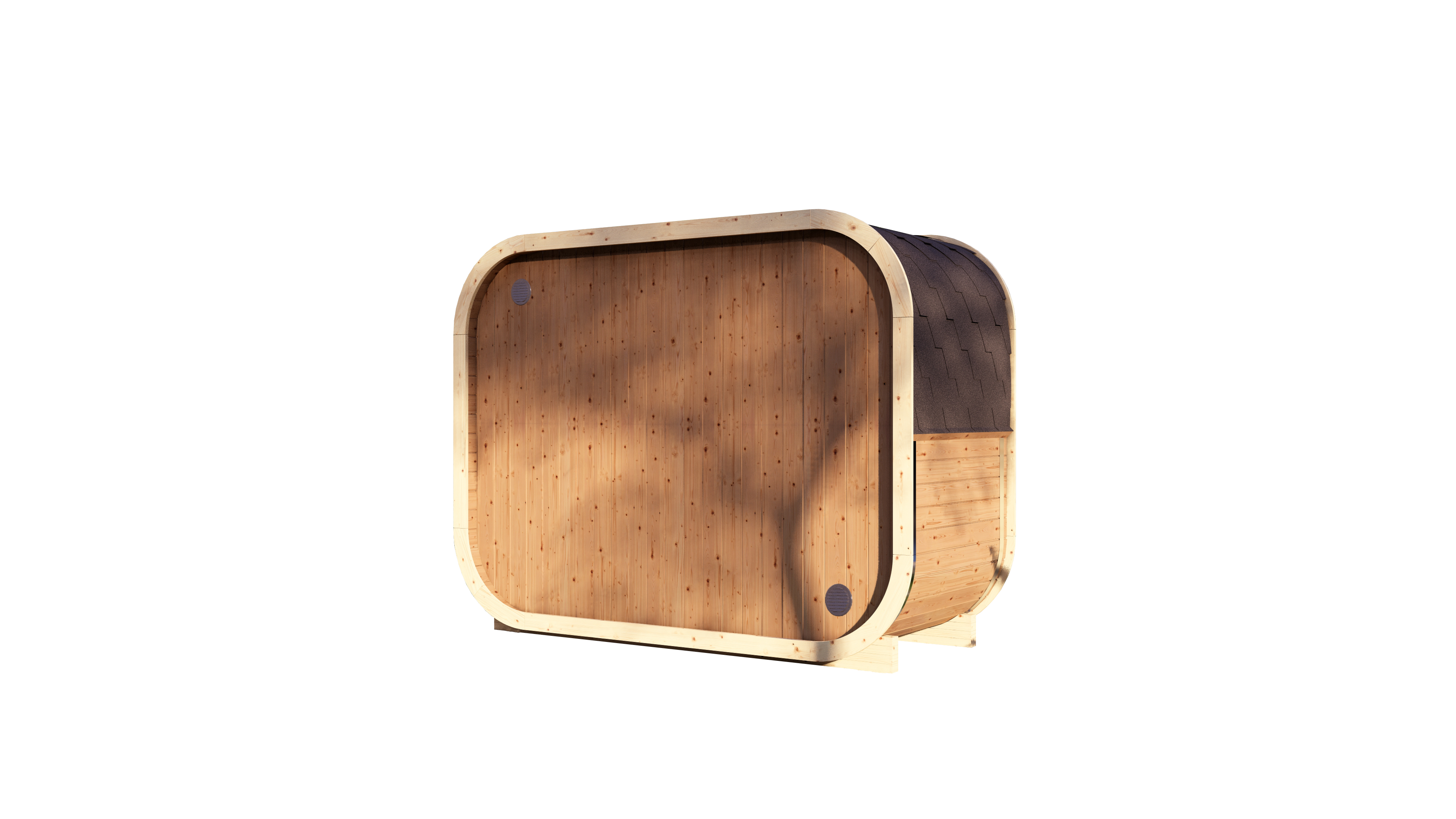 Outdoor Sauna Polaris H1 Thermoholz – **Platin Version**